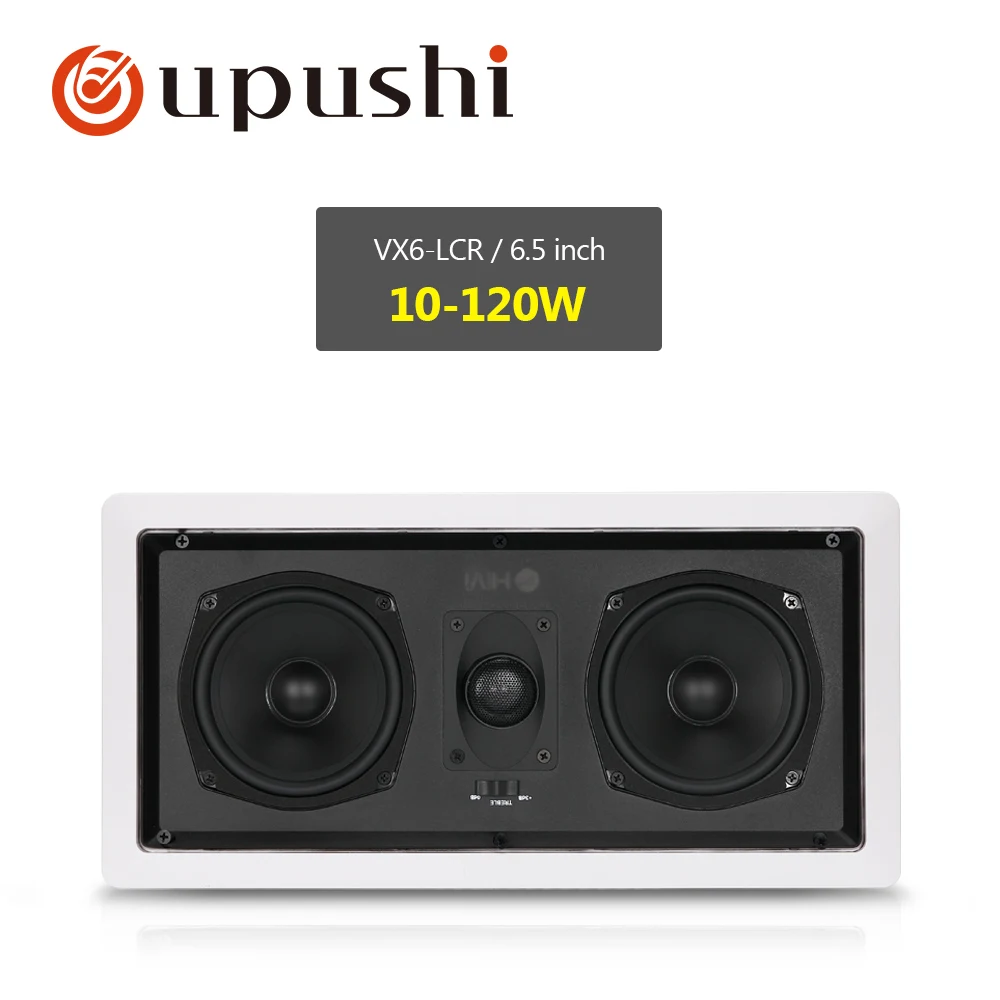 Oupushi квадратный Hifi Coxial фиксированное сопротивление в потолке динамик с блестящим качеством звука для дома фоновая музыкальная система - Цвет: VX6-LCR 2PCS