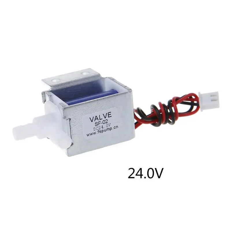 24V Микро Электрический электромагнитный клапан N/C нормально закрытый 6V 12V 24V провода Газ Вода контроль воздуха - Цвет: 24V