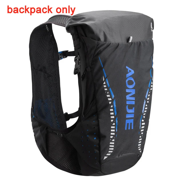 blue backpack only AONIJIE C943 18L Открытый легкий гидратационный Рюкзак Сумка жилет для 2L водный Пузырь Пешие прогулки бег марафон гонки - Цвет: blue backpack only