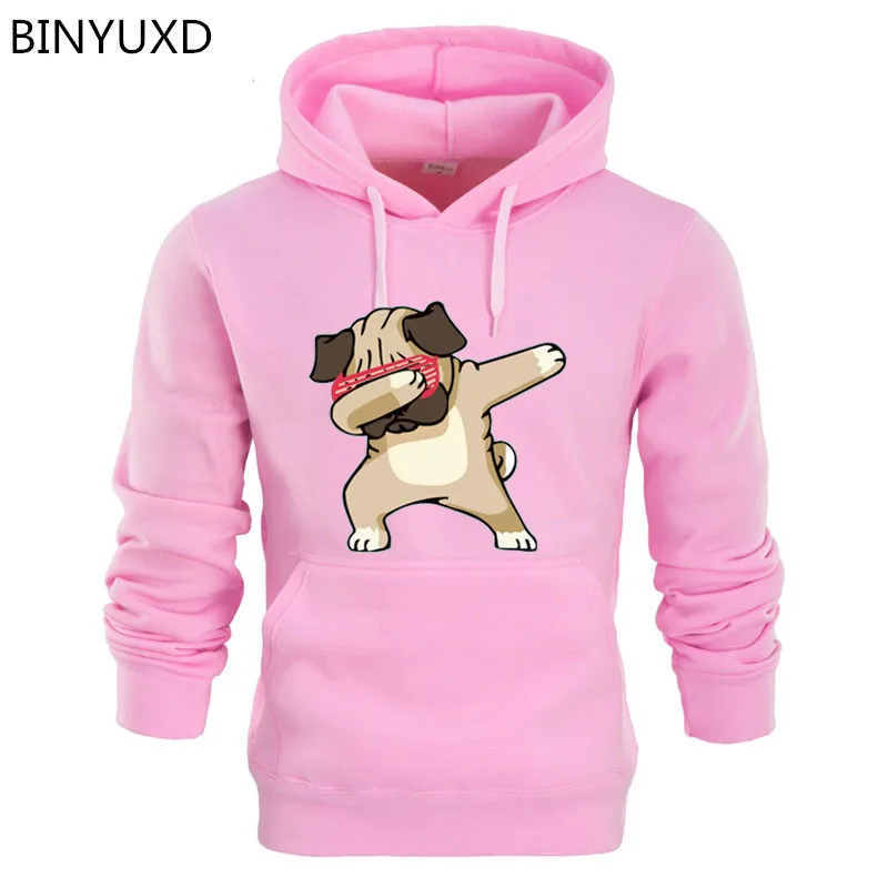 Толстовка с капюшоном для мужчин и женщин свитшот анимационной собакой флисовый