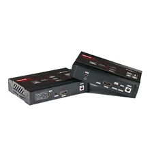HDMI KVM Extender 4K@30Hz Over TCP IP support Gigabit PoE Network Switch with EDID and 4 port USB 2.0hub