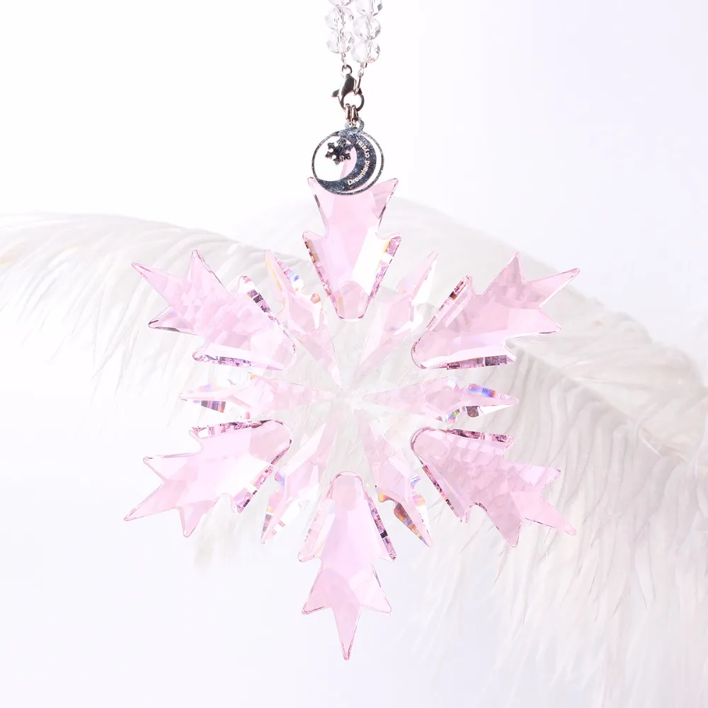 4.53'' Dream Color Crystal Snowflake Shape Christmas Hanging Pendant&ampDrop Ornaments For DIY Home Party Decorative Craft | Дом и сад