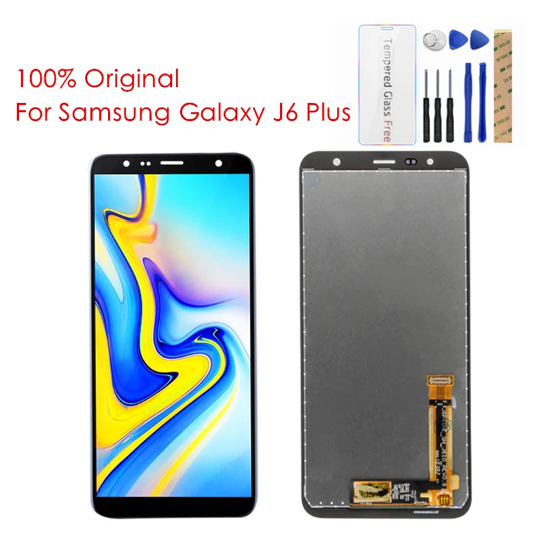 Для samsung Galaxy J6+ ЖК-экран для Galaxy J6 Plus J610 ЖК-дигитайзер Замена запасных частей