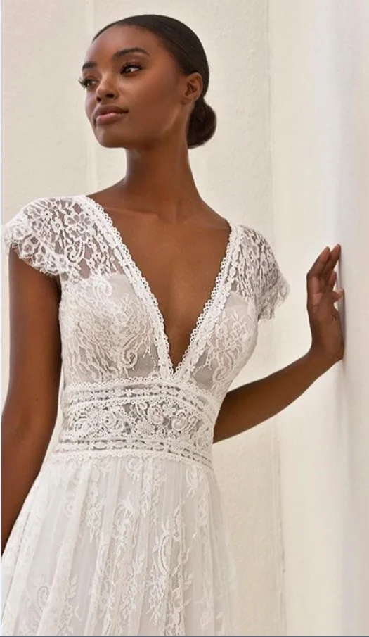 El Traje de novia роскошное свадебное платье принцессы с длинным шлейфом плюс размер vestidos de noiva robe de mariage и Японское кружево 41510