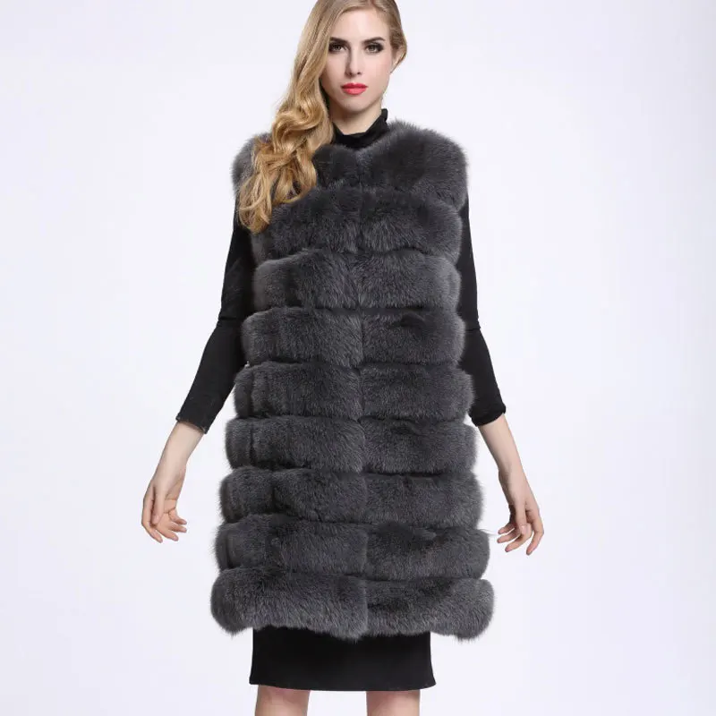 ZADORIN Veste Femme 2020 зимний теплый длинный жилет из искусственного меха женская