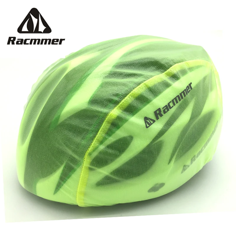 Racmmer ветрозащитный пыленепроницаемый дождевик MTB дорожный велосипед велосипедный Цикл Ультра-светильник чехлы на шлем, 6 флюоресцентные цвета зеленый# PJ-03