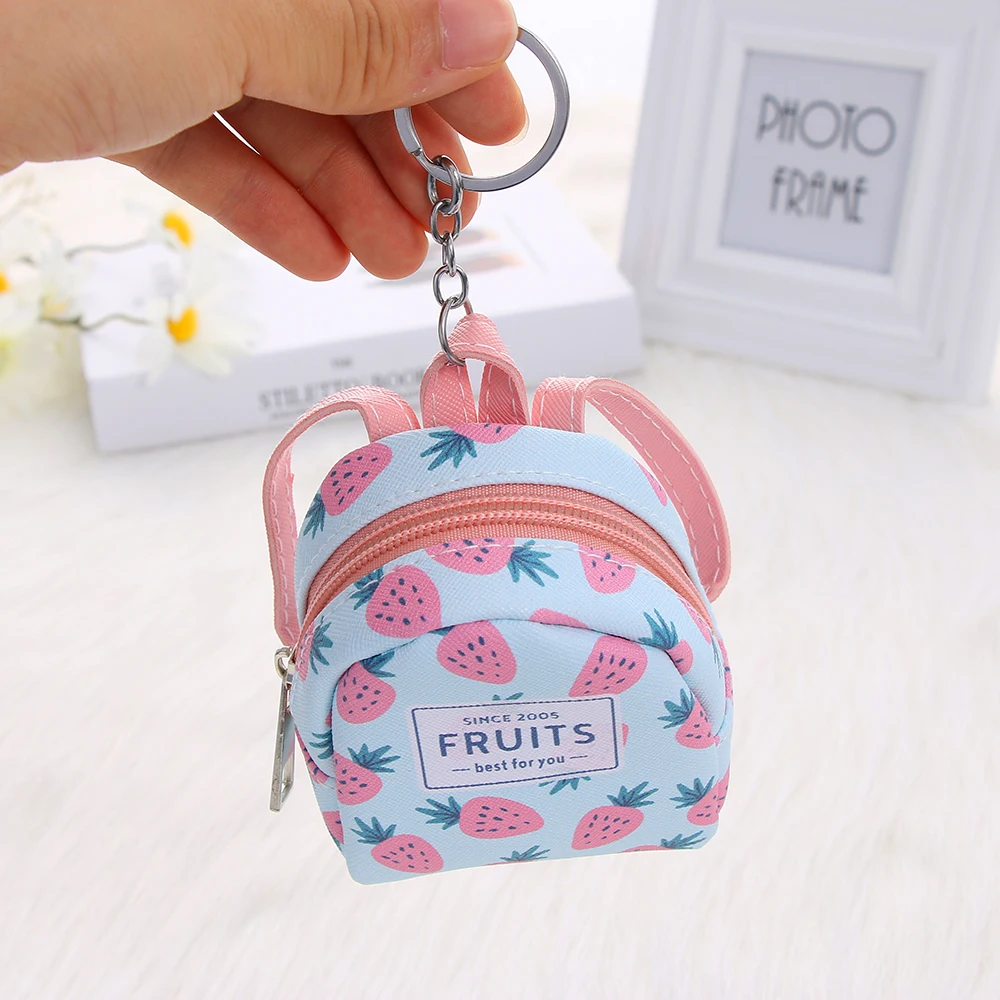 Cartoon Women Girls Mini Coin Bag Cat Printed Coin Purse Keys Card Holder Wallet Money Bags Earphone Package Kids Gifts