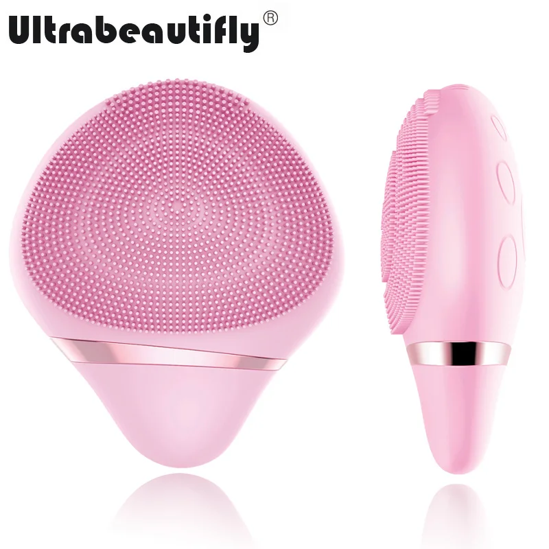 Электрическое Силиконовое очищающее средство для лица с беспроводной зарядкой