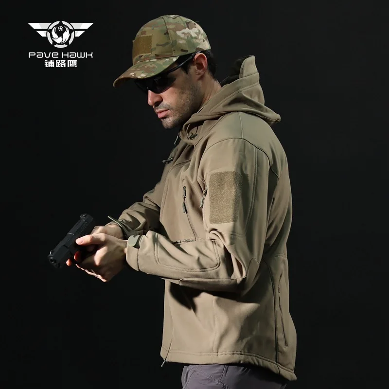 5XL мужская и женская зимняя теплая камуфляжная куртка для рыбалки, скалолазания, верховой езды, путешествий, армейская тренировочная Водонепроницаемая флисовая куртка с капюшоном, тактическое пальто