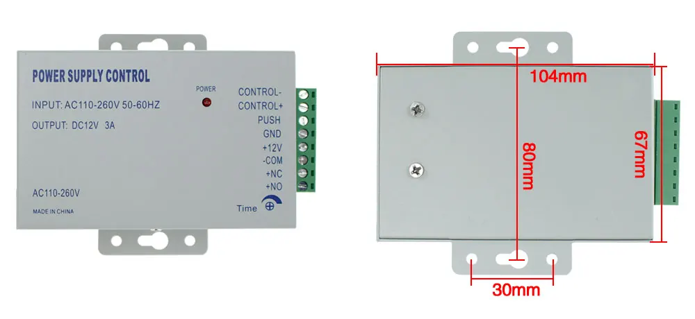 RFID сенсорный водонепроницаемый металлический контроллер доступа с 12VDC NC/без электрического болта/магнитный замок для безопасности двери