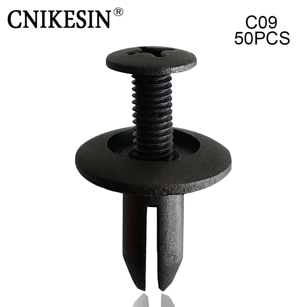 CNIKESIN 50 шт. C09 6 мм отверстие нейлон авто крепеж автомобильный нажимной Тип