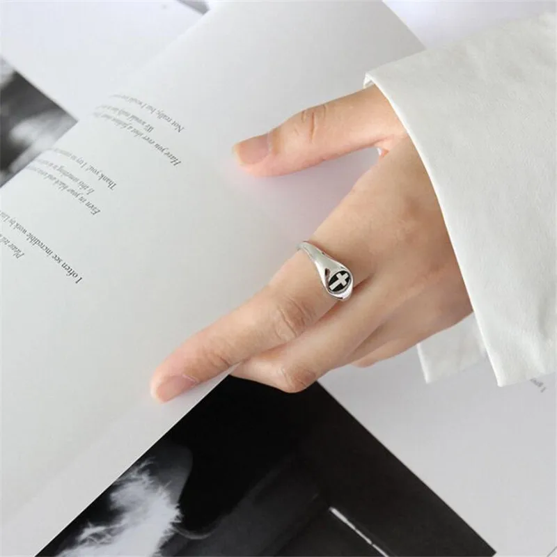 Минимализм Стерлинговое Серебро ювелирное изделие для женщин S925 регулируемые