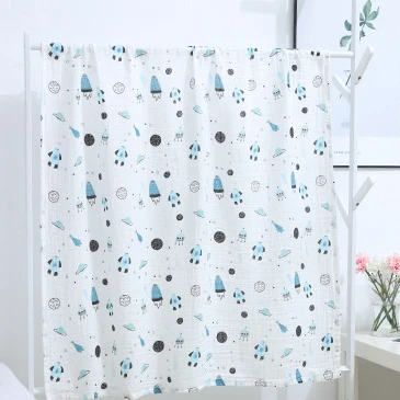 27 1Pc Muslin Cotton Baby Swaddle Wrap Newborn Wipes Blankets Bath Gauze Infant Sleepsack Stroller Cover Play Mat Baby Deken - Цвет: 27