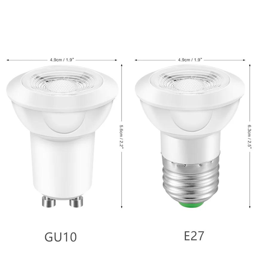 GU10 E27 RGB Светодиодная лампа 5 Вт 85 265 в 110 В 220 теплая белая светодиодная лампада RGBW +