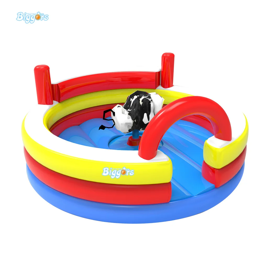 

Round Inflatable Bull Riding Machine Cheap Rodeo Bull For Rental