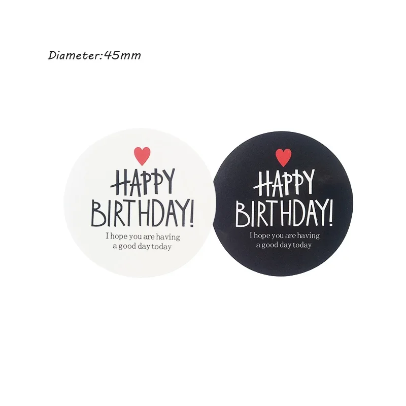 800 шт./лот модные бумажные этикетки с надписью на день рождения наклейки конверты