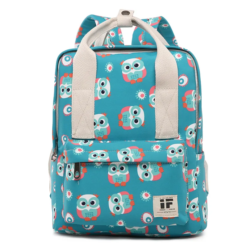 Cartoon Print Backpack Women Large Capacity School For Girls Laptop Bags Travel Backpacks Men Mochilas | Багаж и сумки