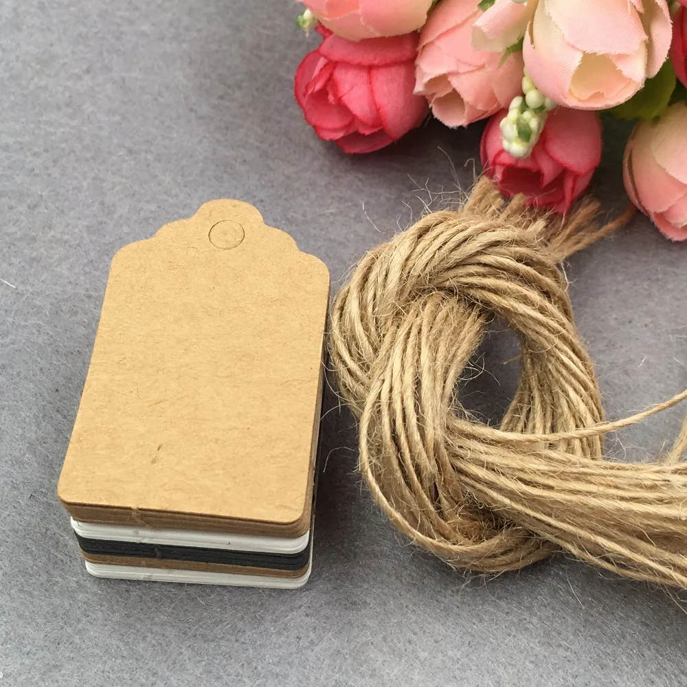 5*3 см подвесные бирки из крафт бумаги/DIY Подарочные