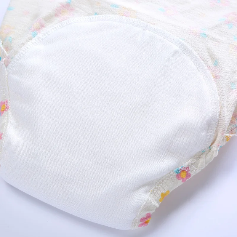 Reusable Baby Potty Training Pants Waterproof Infant Boys Girls Underwear Panties Cotton Washable Nappies Cloth Diapers