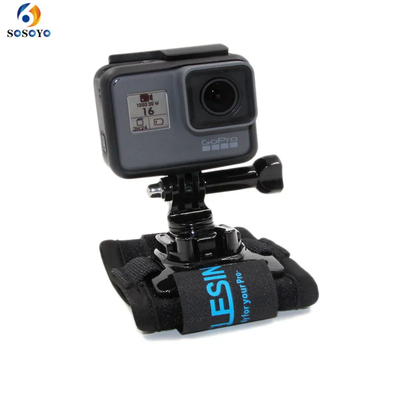 360 градусов ремешок на запястье поворотный руку ремень крепление для GoPro Hero 5 4 3 +