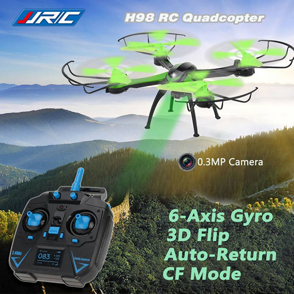 JJRC H98 Радиоуправляемый Дрон 2 4 ГГц 4CH с 0.3MP камерой Безголовый режим RC Квадрокоптер