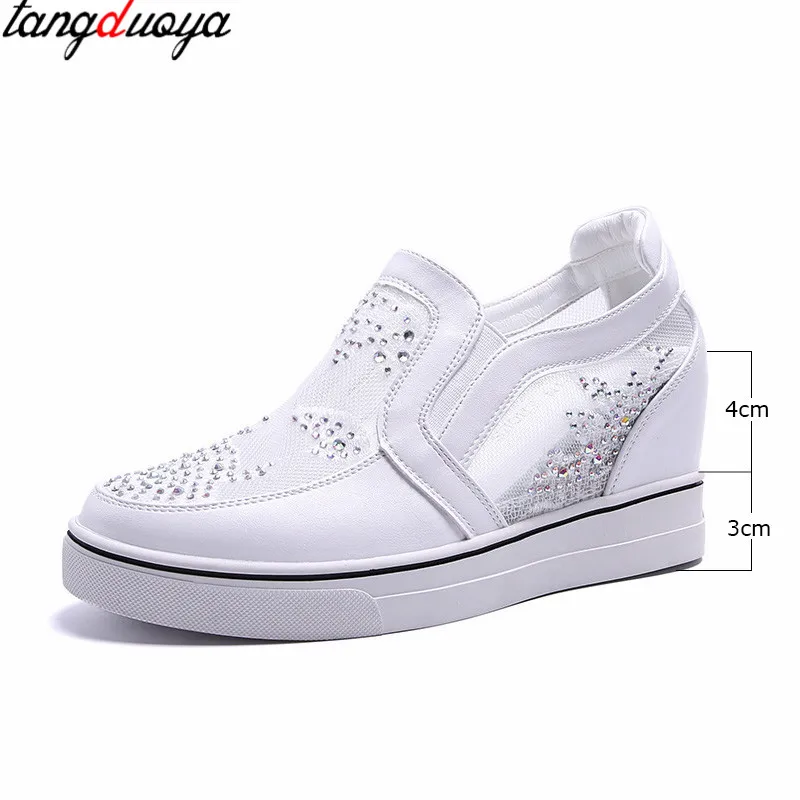 Женская Повседневная обувь из дышащего сетчатого материала женские лоферы на