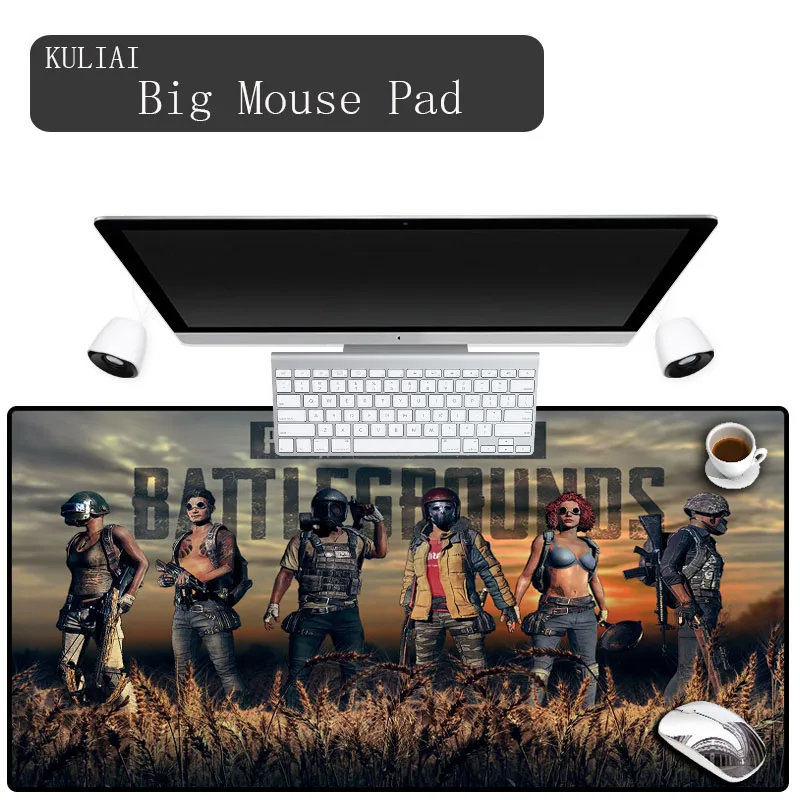 Игровой коврик для мыши XGZ 400*900 мм большой мультяшный резиновый игровой в стиле