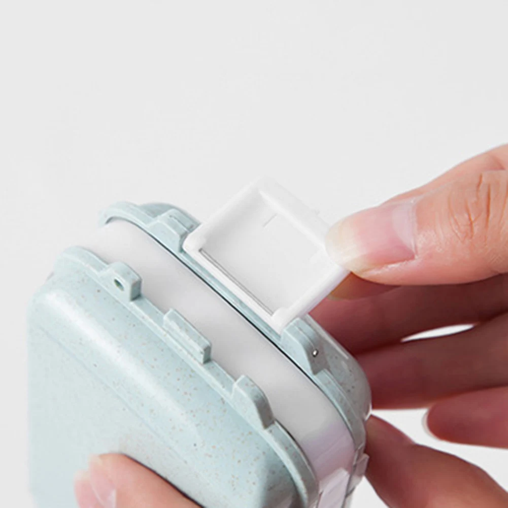 Портативный 3-слойный пшеничный соломенный чехол для таблеток дорожный