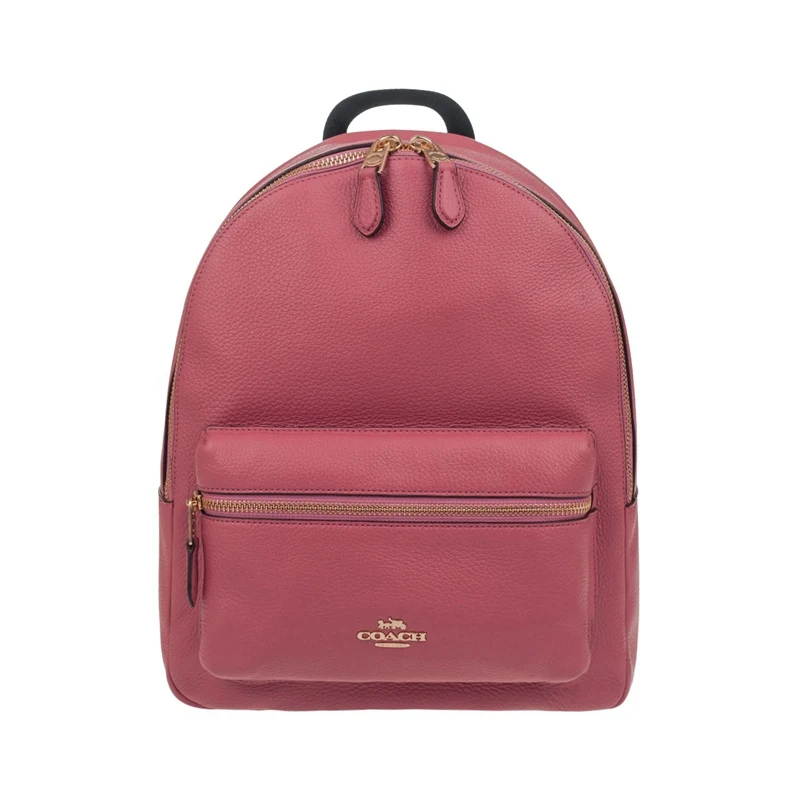 Coach Medium Charlie рюкзак из кожи с галькой F30550/F39196/F66935/F66853 - Цвет: rose pinkF30550IMLJV