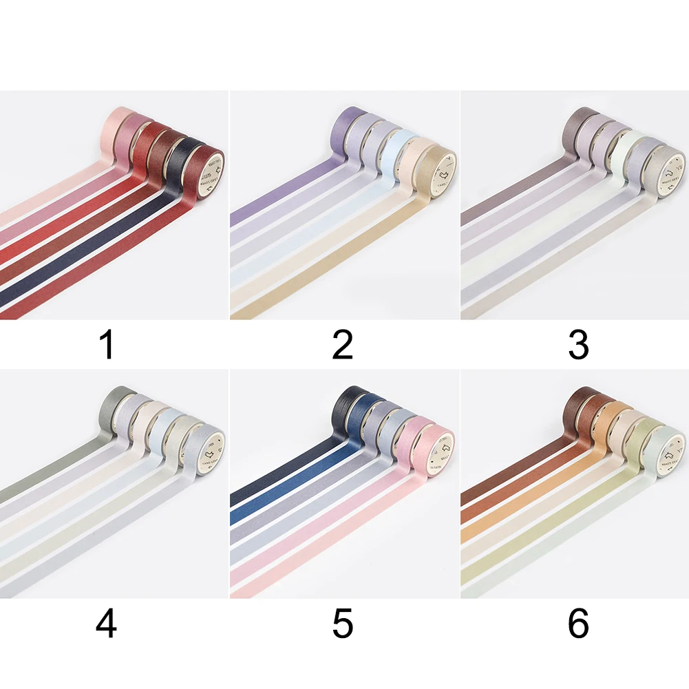 6 рулонов прикольная лента Набор канцелярский дневник японский стиль DIY Ретро