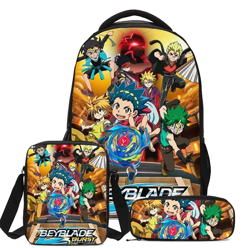 3 шт. комплект с сумкой Beyblade взрыв игры дизайн дети рюкзак сумка Mochila Mujer Bolsa Escolar