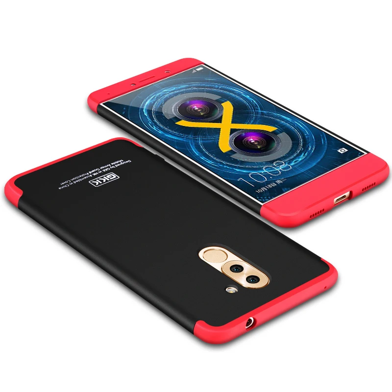 Чехол GKK для Huawei honor 6X edge 3 в 1 защитный жесткий матовый Простой деловой