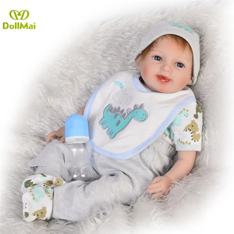 Мягкие силиконовые реборн куклы мальчиков и девочек 55 см 22 дюйма Bebe живой Reborn