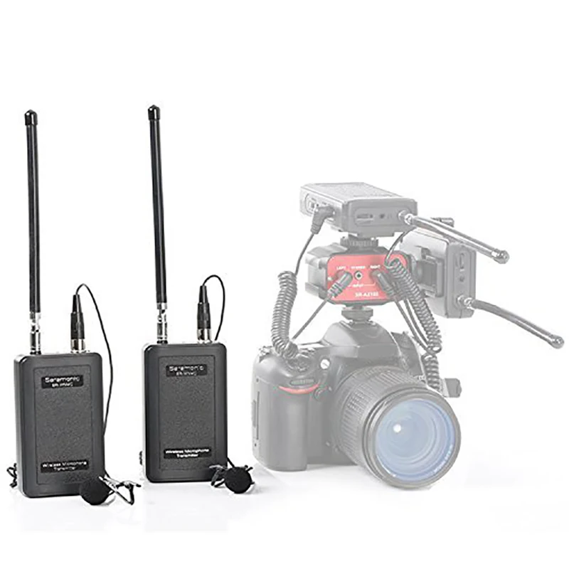 Saramonic Sr Wm4C Беспроводная система микрофона Lavalier для Canon 6D 600D 5D2 5D3 Nikon D800 Sony Dv Gopro Hero 3 +