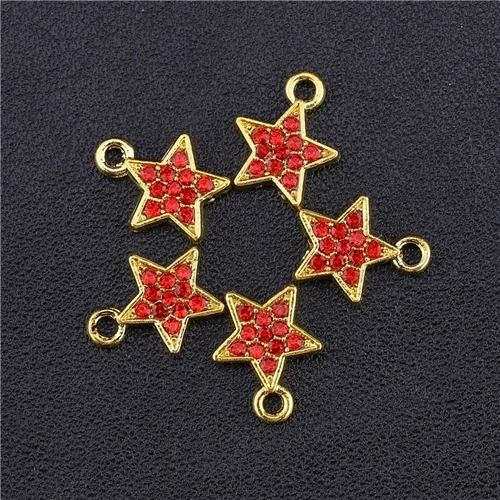 As Photo 15 Pieces 15 шт./лот, тибетские серебряные Cz Стразы, милые Подвески в виде сердца, подвески, аксессуары для женщин и детей, сделай сам, изготовление ювелирных изделий - Окраска металла: As Photo 15 Pieces