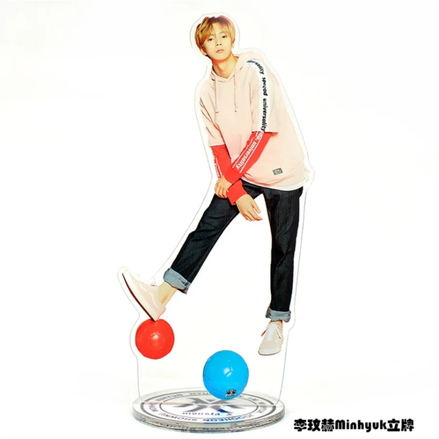Kpop Monsta X Members, акриловая фигурка стэнди, кукла, Shownu Minhyuk IM, стоячий стол, Декор, 21 см - Цвет: Minhyuk
