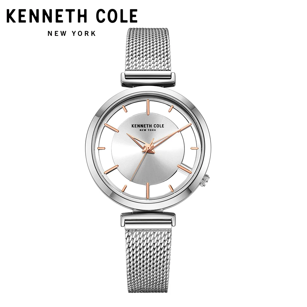 Kenneth Cole, Новое поступление, женские часы, кварцевые часы, сталь, золото, серебро, ремешок, браслет, роскошный бренд, часы KC50232004