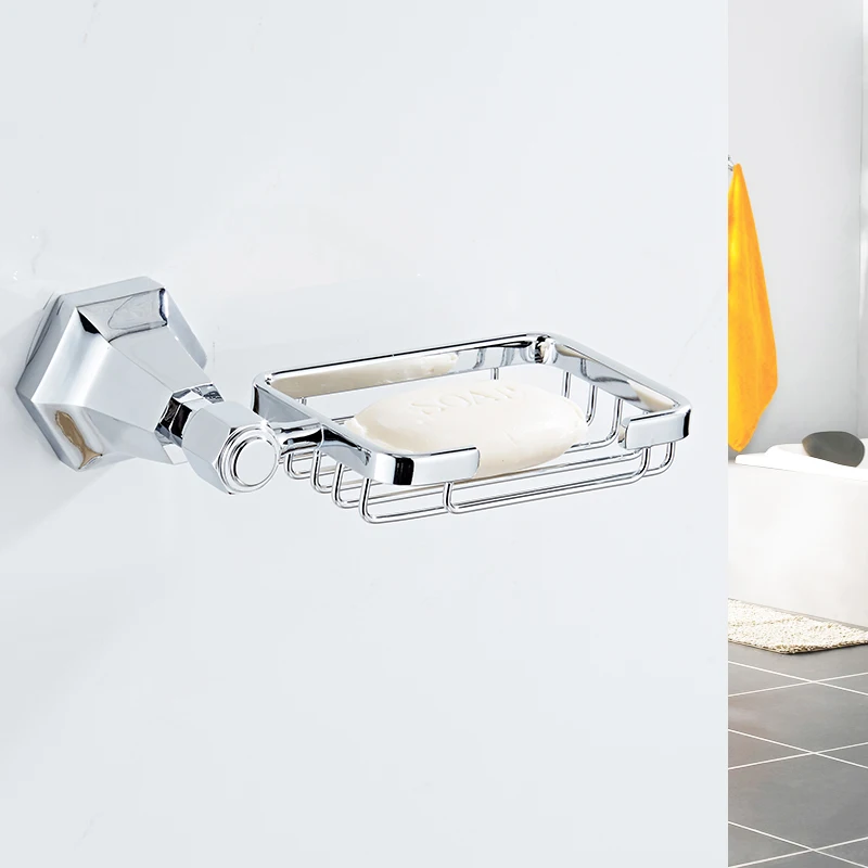 2018 мыльница латунная корзина для мыла с хромированной отделкой настенный