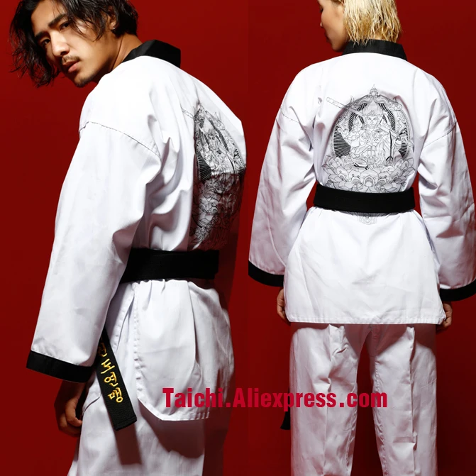 Боевые искусства TKD Tae Kwon Do Корея с V образным вырезом взрослая форма для тхэквондо