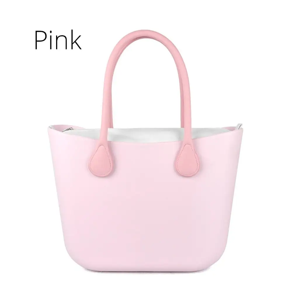 Pink Новинка, TANQU, классическая сумка EVA со вставным внутренним карманом, цветные ручки, EVA, силиконовая резина, водонепроницаемая женская сумка, стиль obag - Цвет: Pink