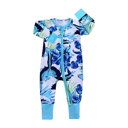 Style 016 Бренд Kids Tales; сезон весна-лето; Детский комбинезон с длинными рукавами; хлопковые пижамы для малышей; Одежда для новорожденных девочек и мальчиков с принтом героев мультфильмов; PQ072 - Цвет: Style 016