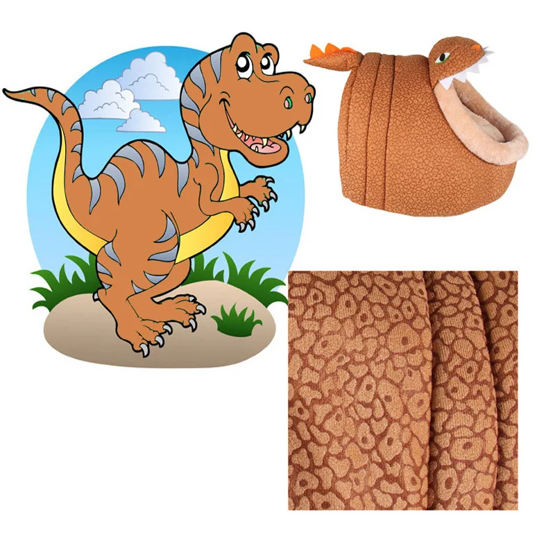 Мягкая собака кровать для маленьких Товары собак милый динозавр Дизайн