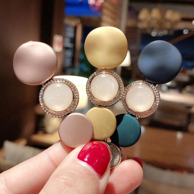 Модные женские аксессуары для волос в Корейском стиле Красочные заколки Ретро