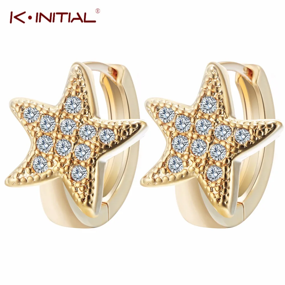 Серьги кольца в форме звезды для женщин женские серьги ювелирные изделия модные