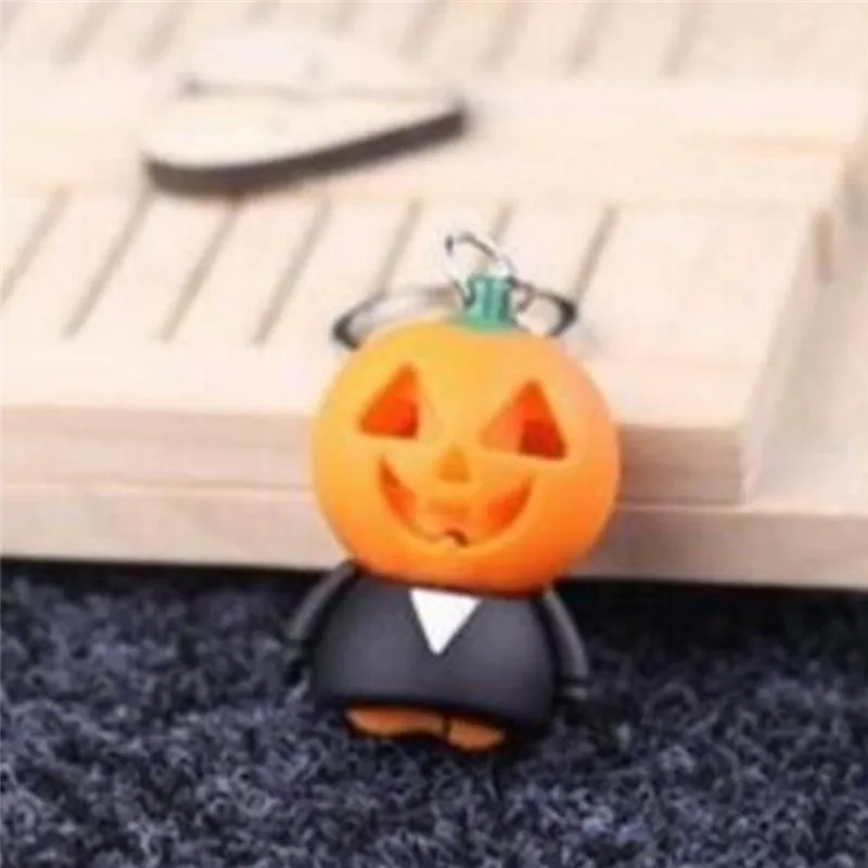 Хэллоуин брелок призрак в форме сердца с светодиодный & звуковое излучение ужас