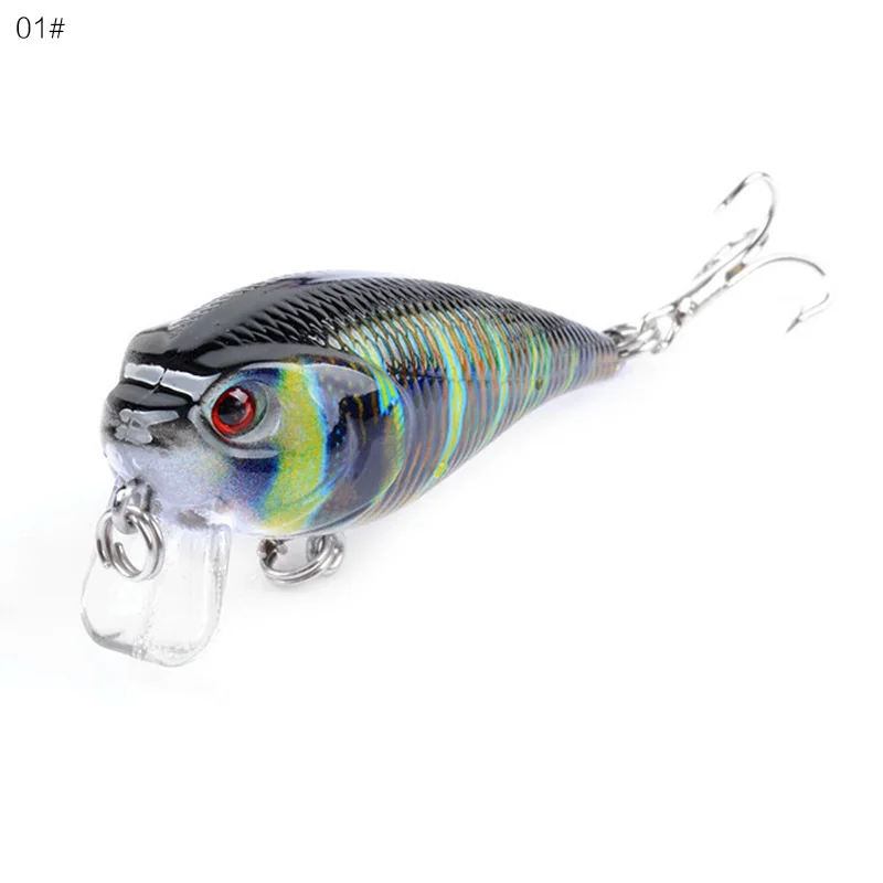 1 шт. пластиковая рыболовная приманка с 3d глазами маленькая снасть 5 см/9 г роспись