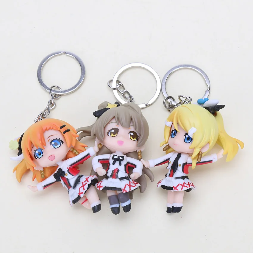10 шт./компл. LoveLive! Брелок школьный idol Project Kotori Nico Eli Rin Umi Maki Nishikino Minami фигурка