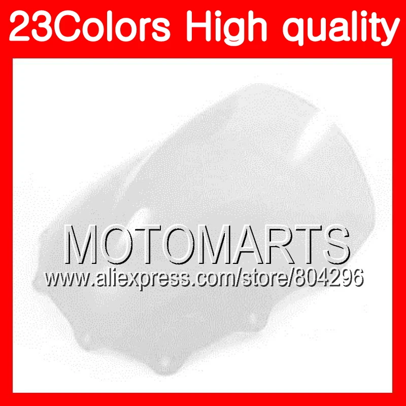 

23Colors Windscreen For KAWASAKI NINJA ZZR400 2000 2001 2002 2003 ZZR600 2004 2005 2006 2007 Chrome Black Clear Smoke Windshield