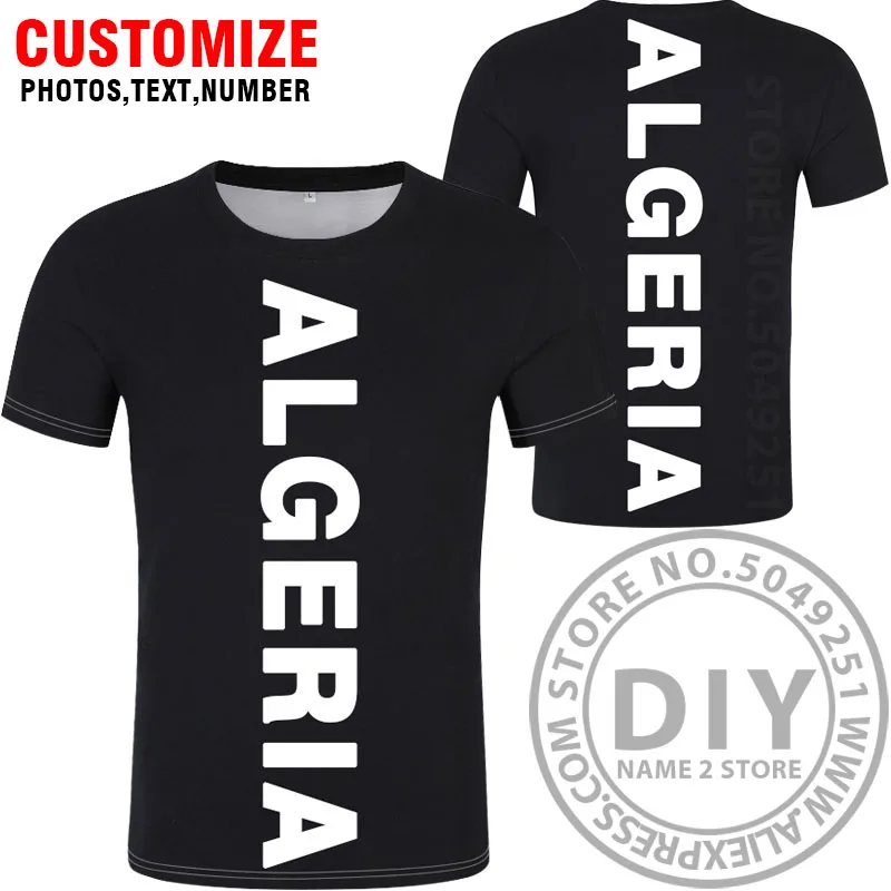 Style 13 Футболка с надписью «algerie»,, футболка с номером dza, ислам, сделай сам, арабский элджери, арабский принт, надпись, черный флаг, фото, одежда - Цвет: Style 13