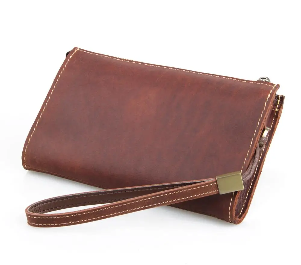 Мужской кошелек из натуральной кожи высококачественный мужской клатч первый